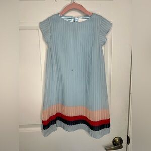 BCBGirls Pleated Sleeveless A-Line Dress in Light Blue